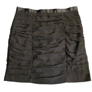 H&M Black Ruched Pencil Skirt